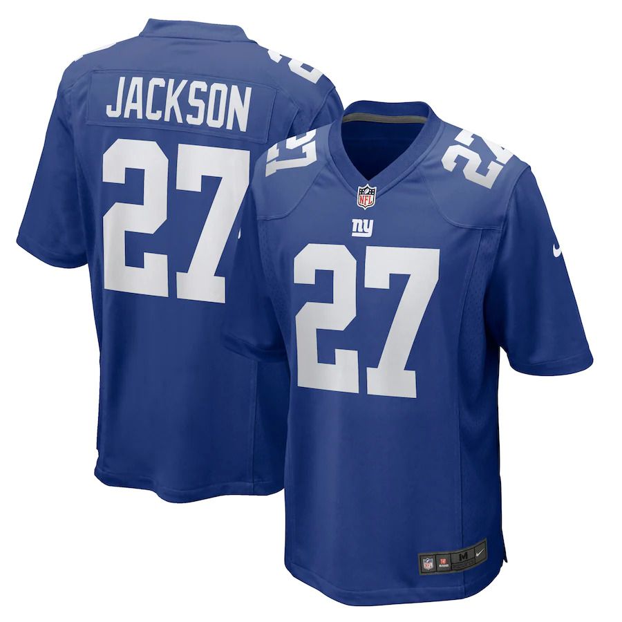 Men New York Giants #27 Josh Jackson Nike Royal Game NFL Jersey->new york giants->NFL Jersey